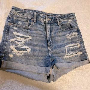 American Eagle high rise distressed shorts. NWOT!